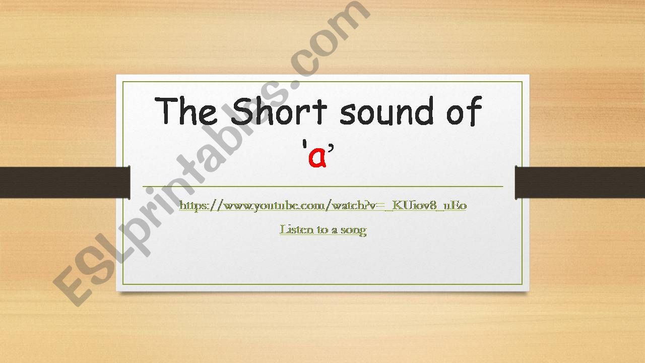 The Short Sound of a powerpoint