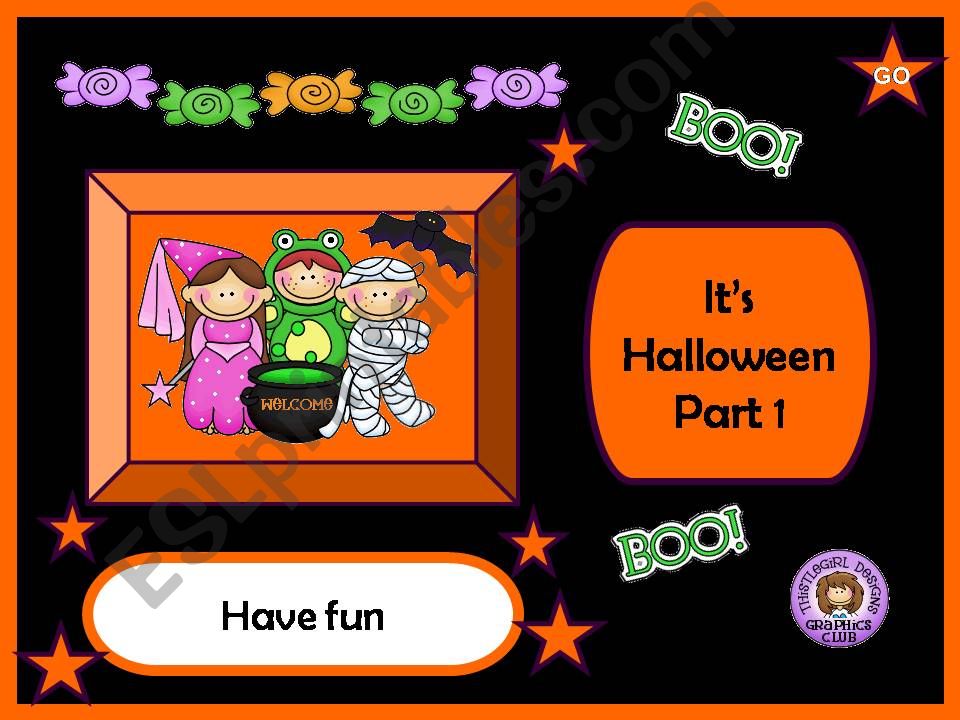 Happy Halloween * Part 1 * powerpoint