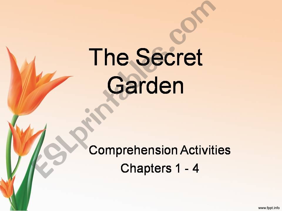 The Secret Garden Book Activities