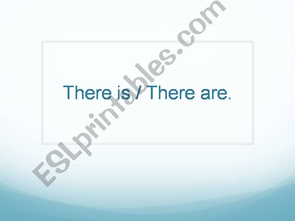 There is and there are powerpoint