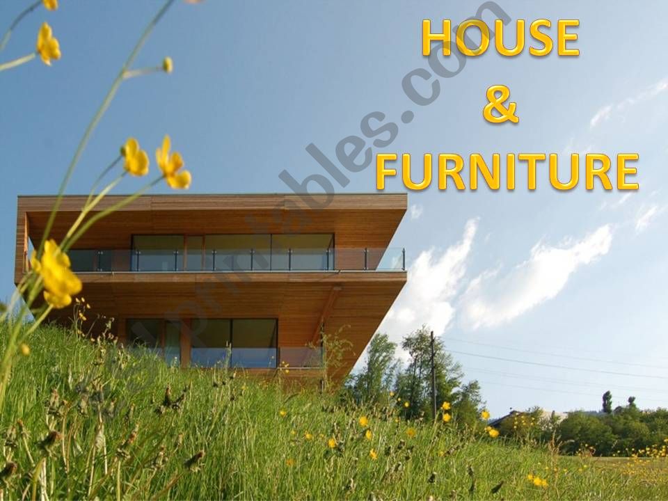 House- Furniture vocabulary powerpoint