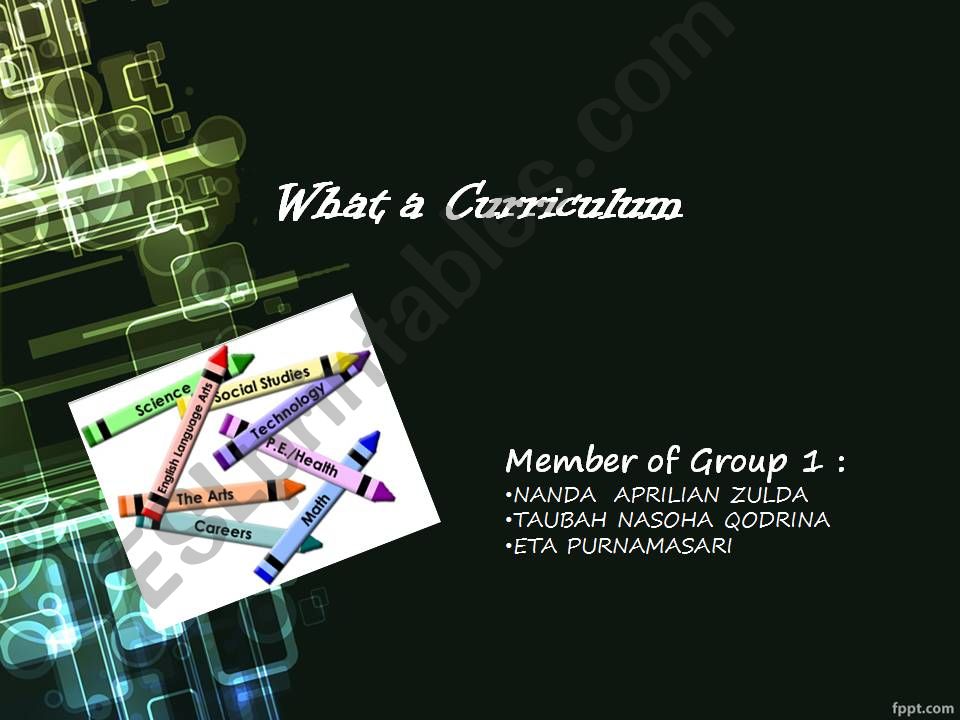 curiculum powerpoint