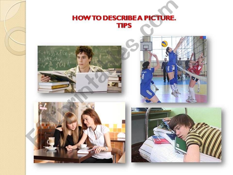 How to describe a picture. Tips.