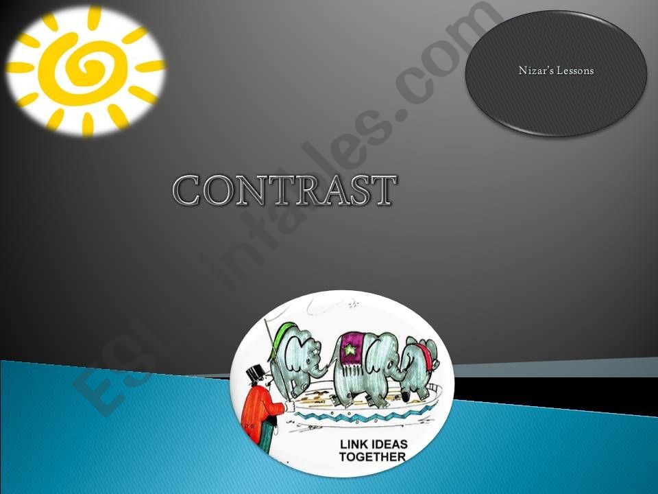 Contrast connectors powerpoint