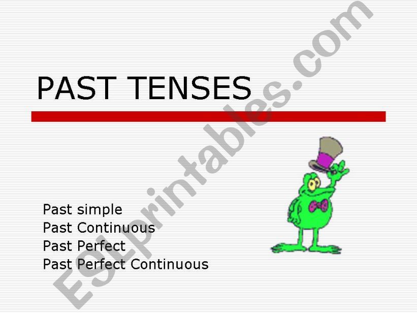 PAST TENSES powerpoint