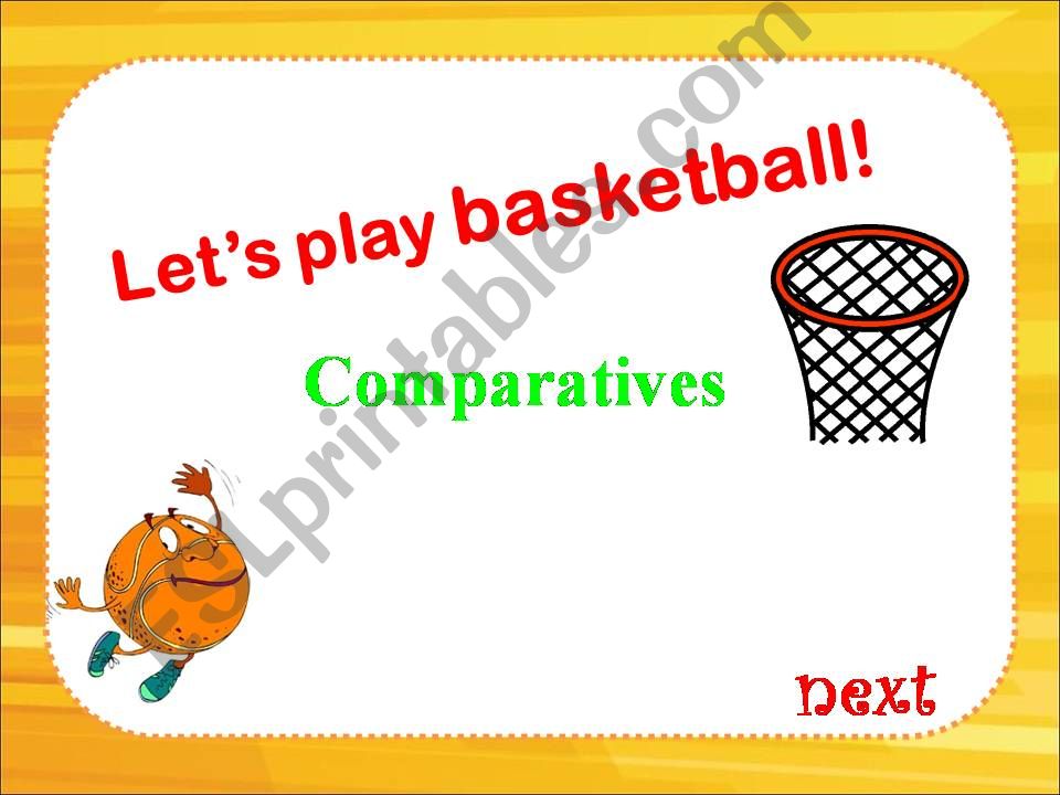 Comparatives Game powerpoint