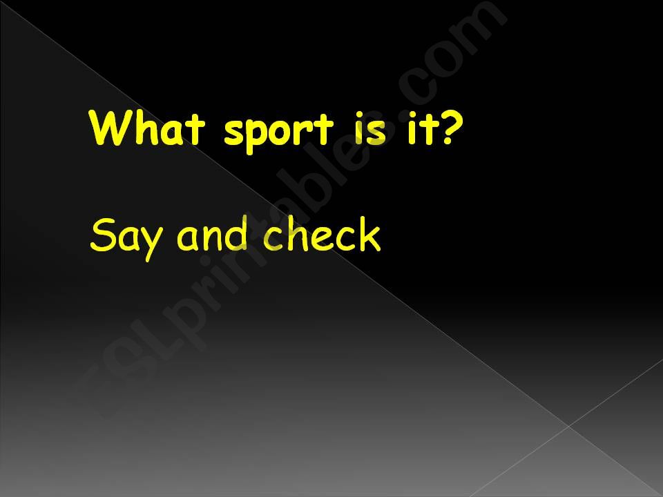 Sports part 1 powerpoint