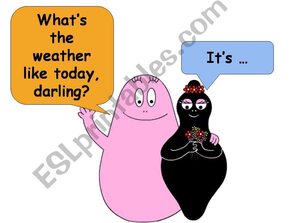 Barbapapas weather powerpoint