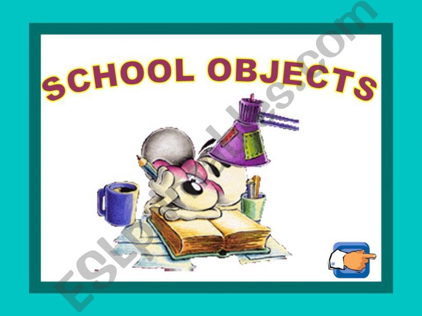 SCHOOL OBJECTS GAME powerpoint