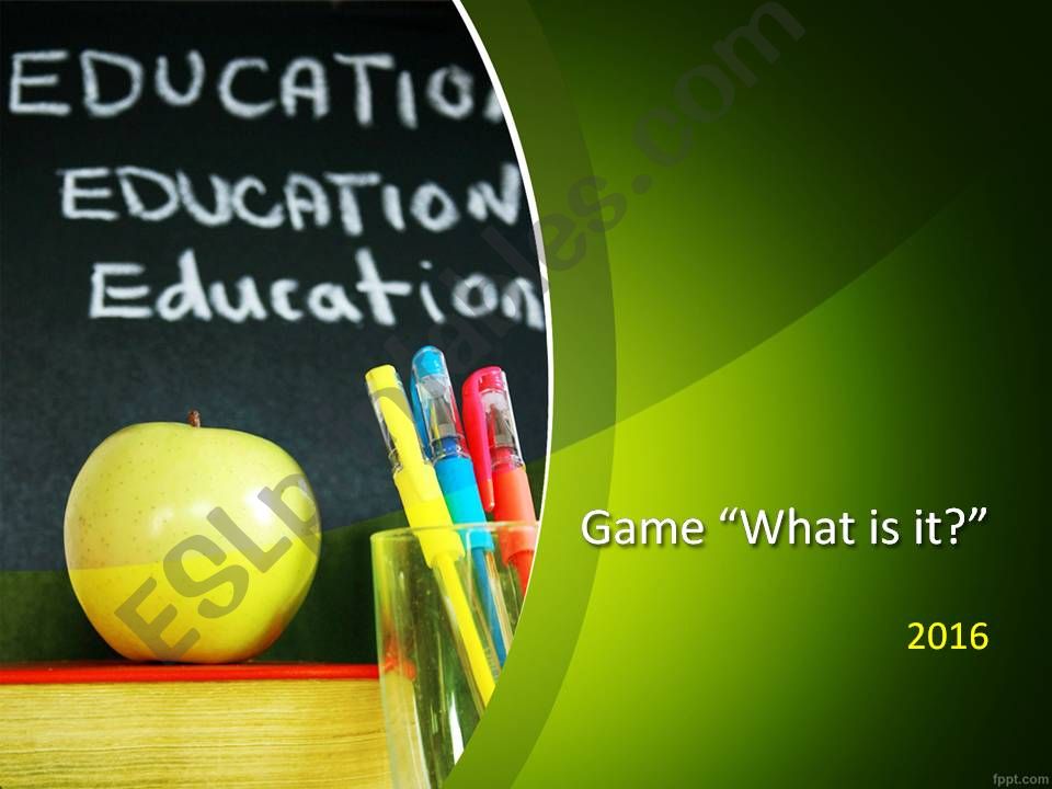School supplies powerpoint