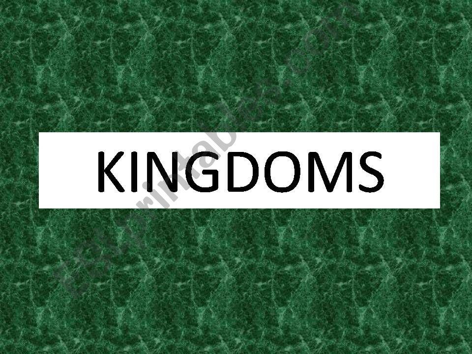 Kingdoms powerpoint