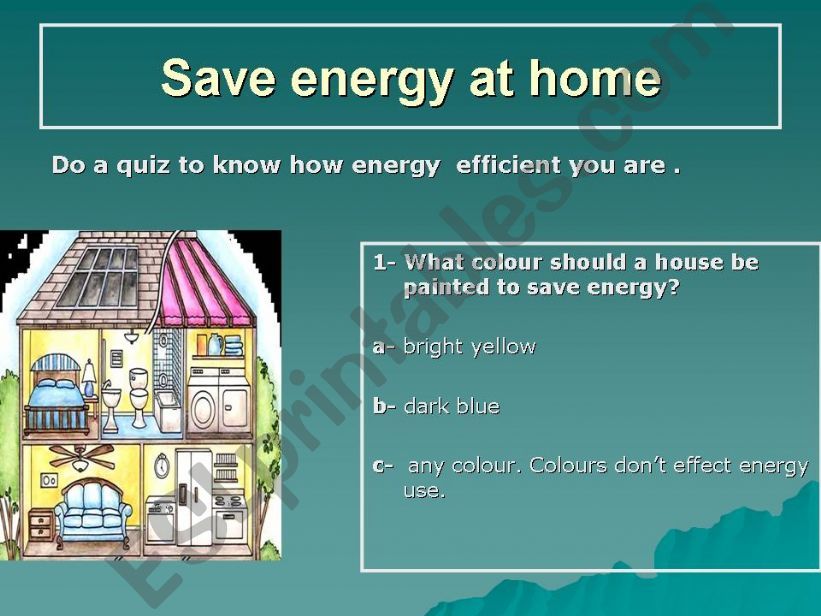 Save energy at home powerpoint
