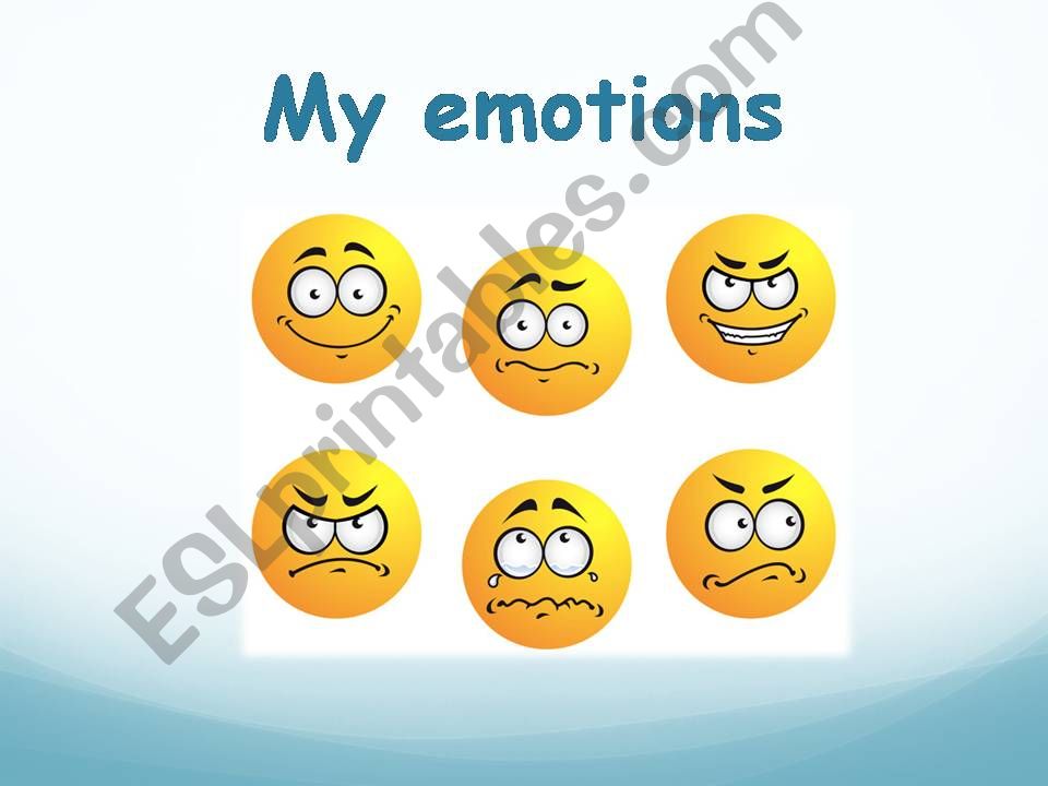 EMOTIONS and FEELINGS powerpoint