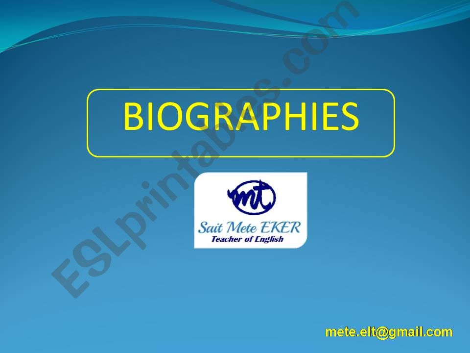 Biography (Arda TURAN) powerpoint