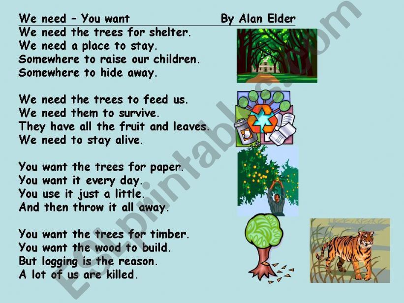  A green poem powerpoint