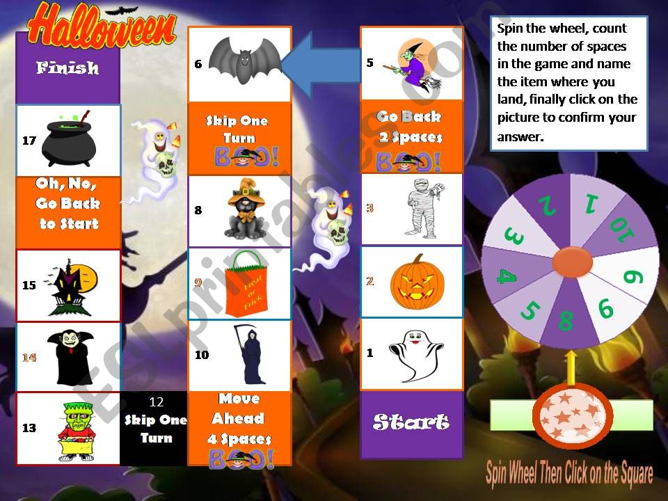 Halloween Interactive Boardgame
