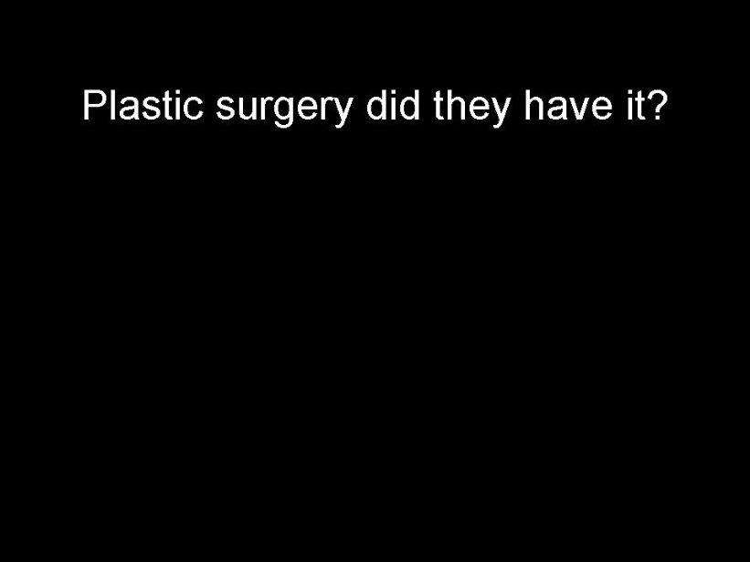Plastic surgery PPT powerpoint