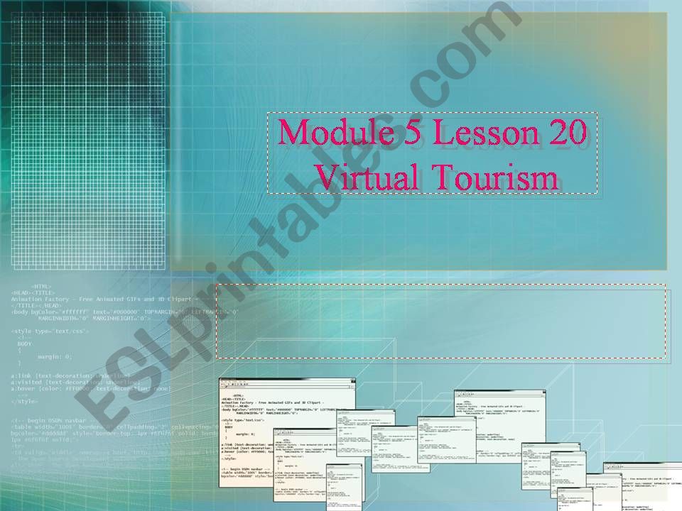 virtual tourism powerpoint