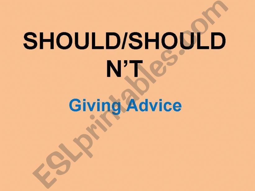 should/shouldnt powerpoint