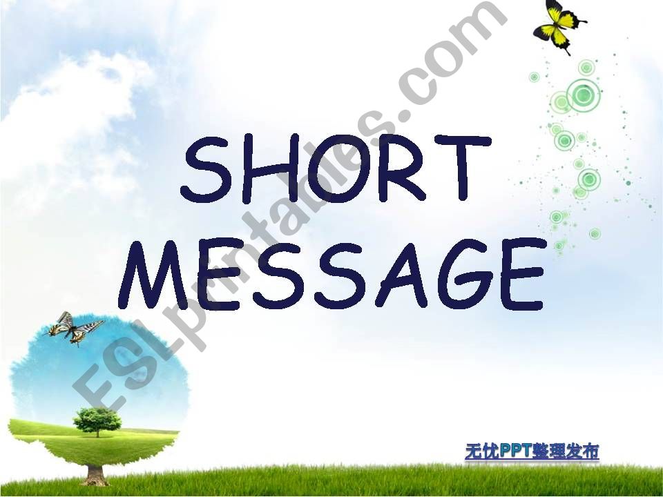 Functional Text - Short Message
