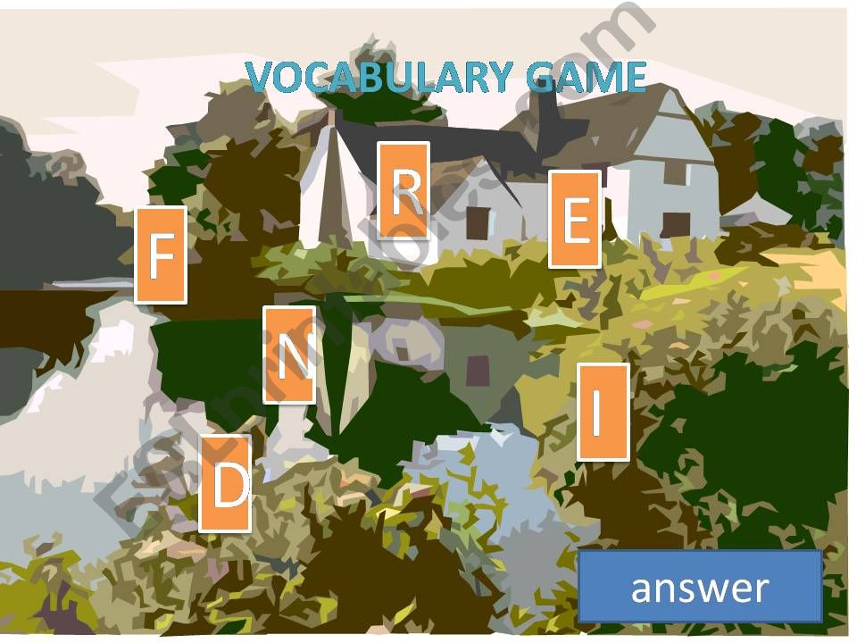 Vocabulary powerpoint