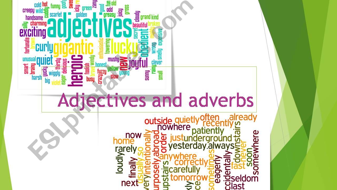 Adjectives and Adverbs powerpoint