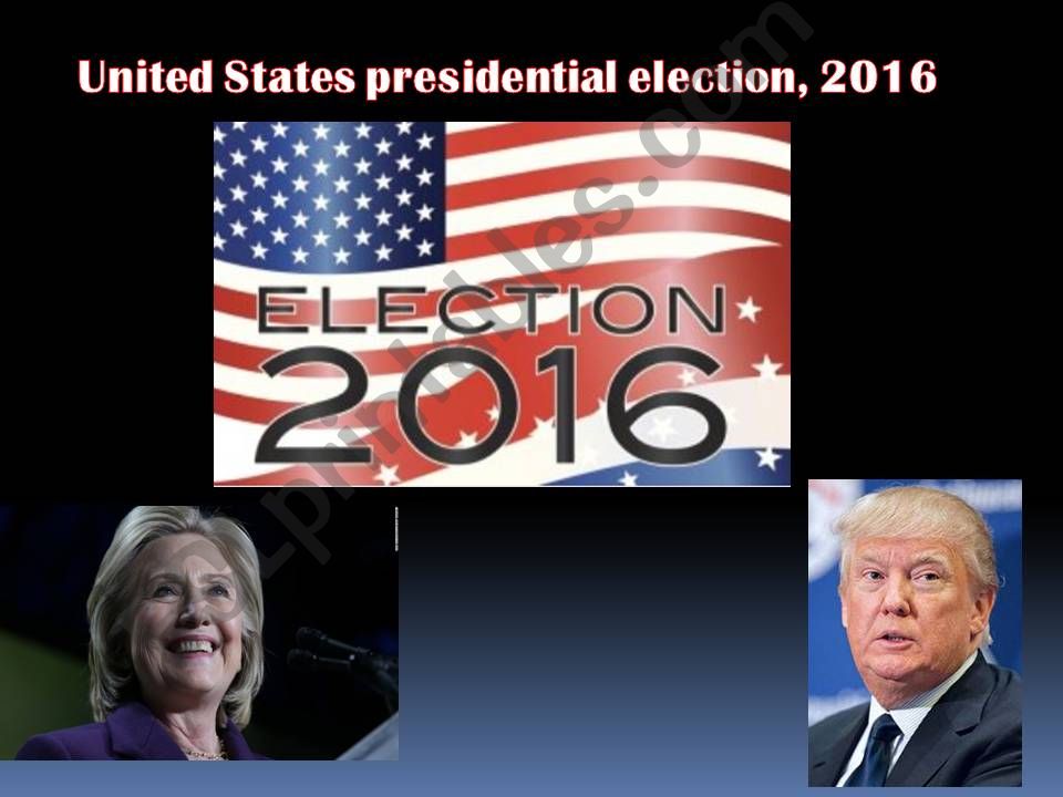 PRESIDENTIAL ELECTION 2016 powerpoint