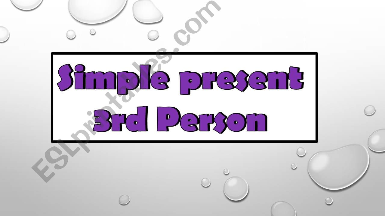 Simple present Part II powerpoint