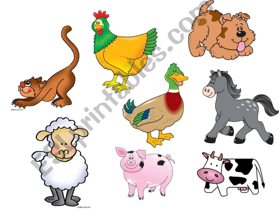 farm animals, whats missing? powerpoint