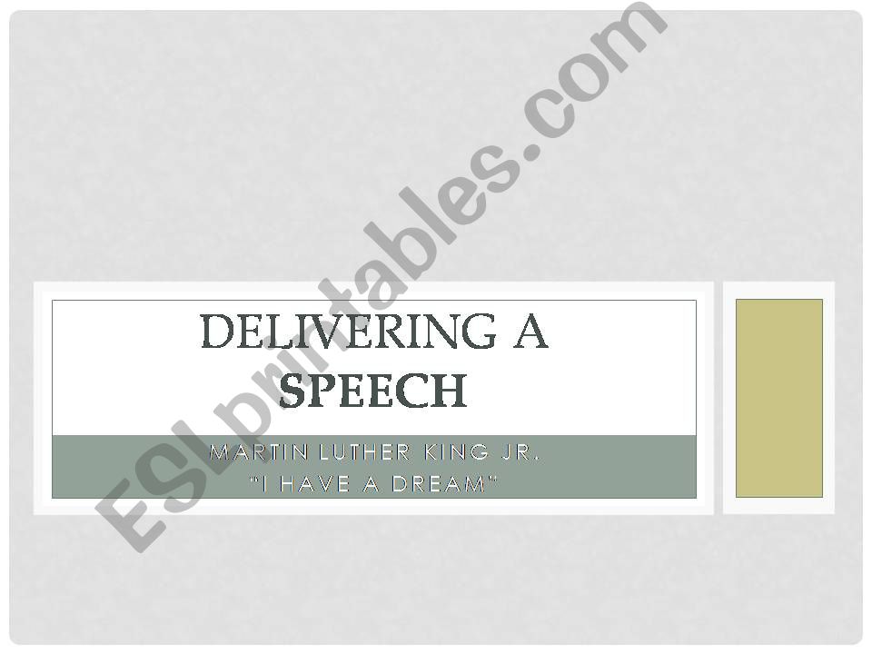 How to Deliver a Speech powerpoint