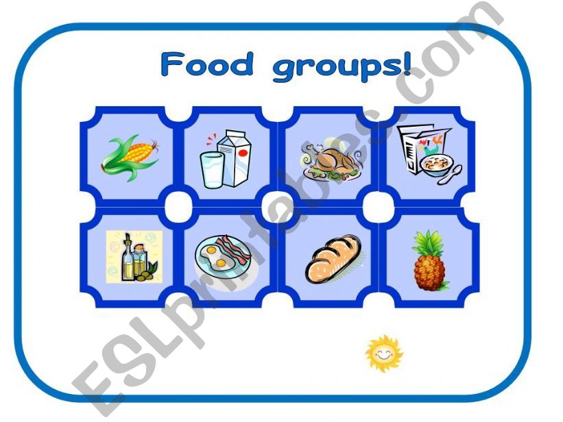 Food groups game powerpoint