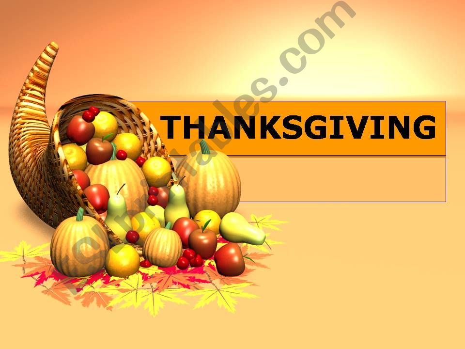 Thanksgiving powerpoint