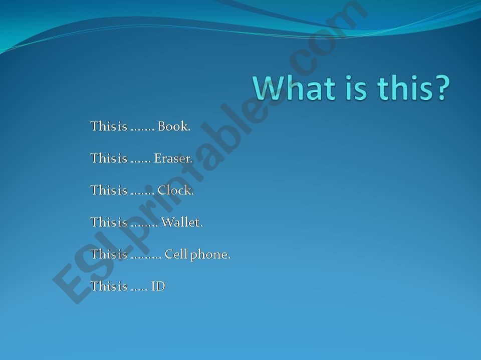 What is This? powerpoint
