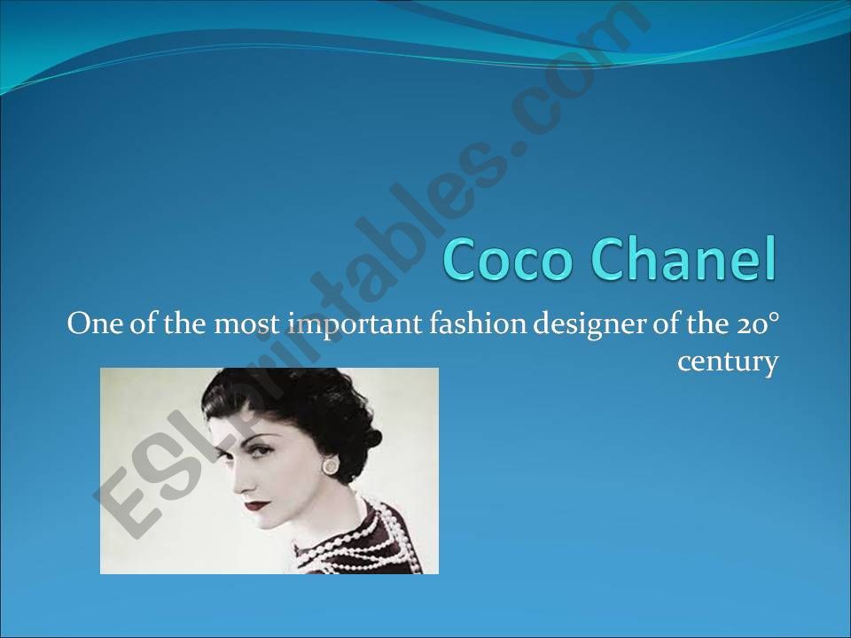Coco Chanel powerpoint
