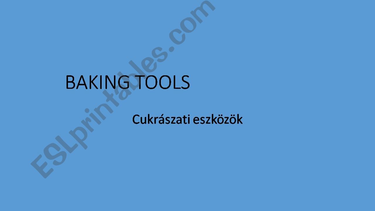 baking tools powerpoint
