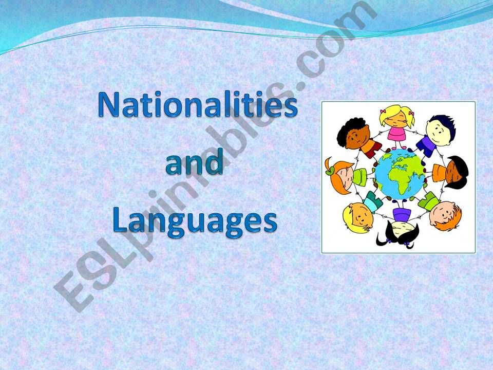 Nationalities and Languages Part 2