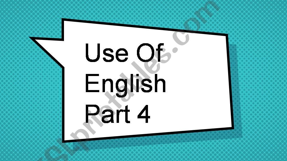 Use OF English Part 4. FUN. Key Word Transformations. Advanced