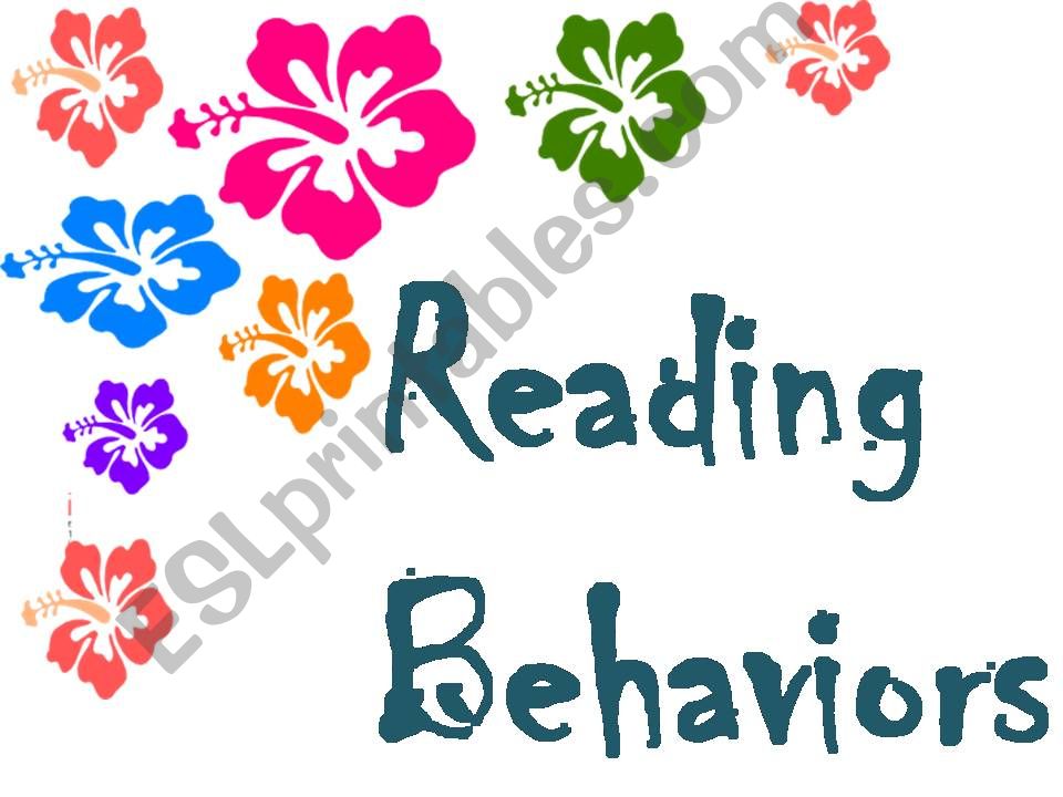 Reading behaviors powerpoint