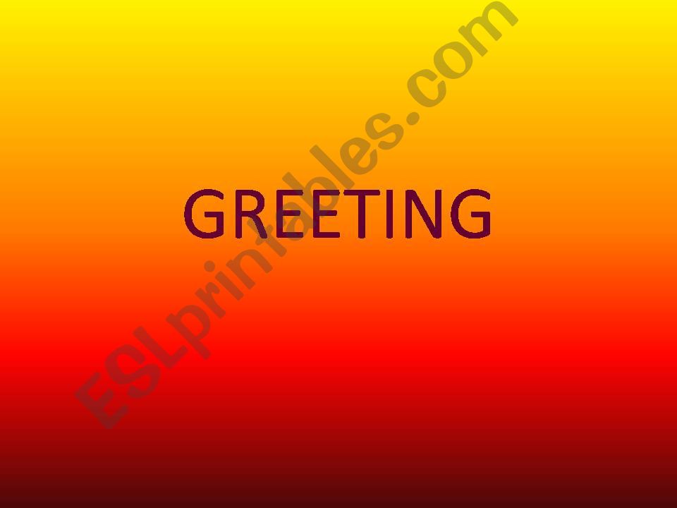 greeting powerpoint