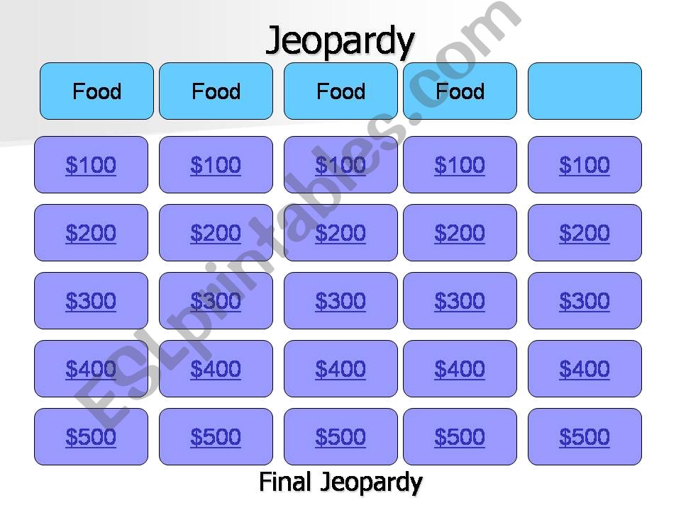 Food  (Trinity GESE4) powerpoint