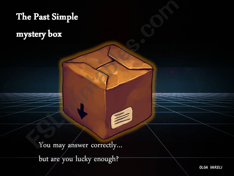 Past Simple Mystery Box powerpoint