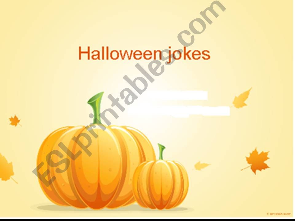 Halloween jokes powerpoint