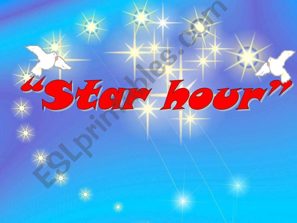 star hour powerpoint