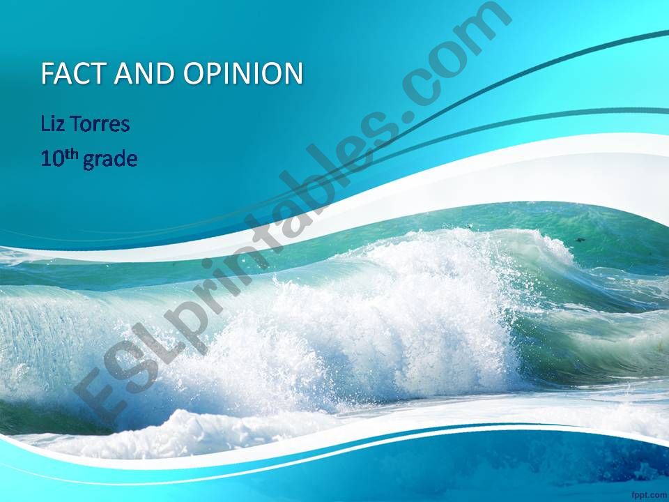 Fact and Opinion powerpoint