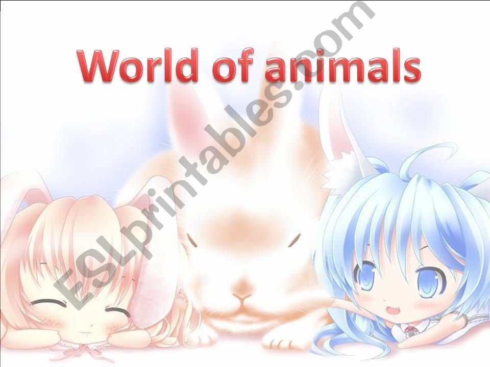 world of animals powerpoint