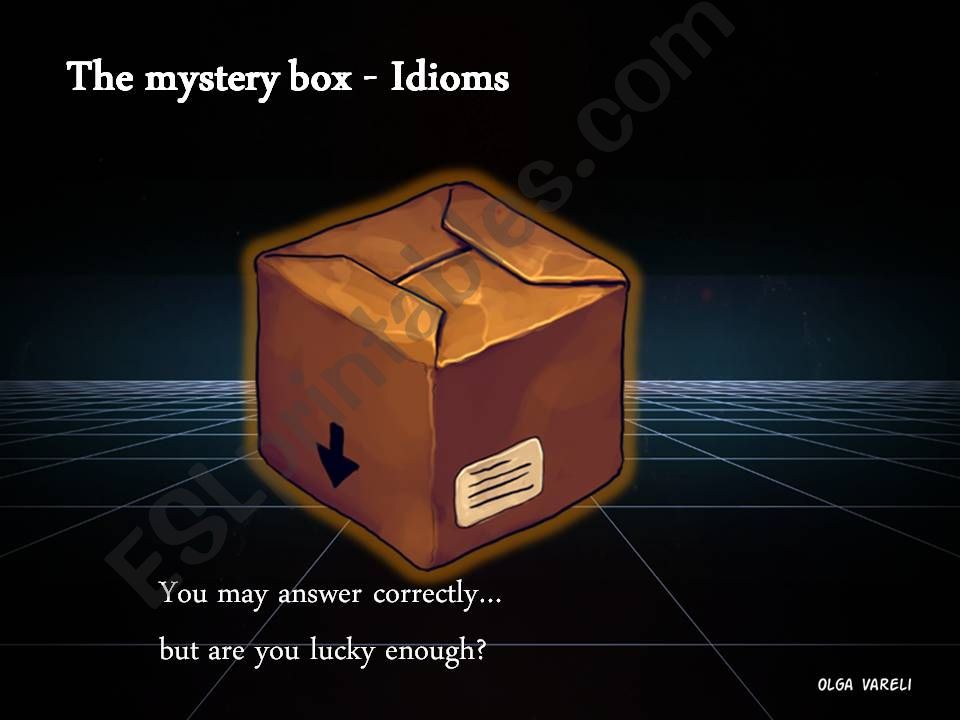 The Mystery Box - Idioms powerpoint