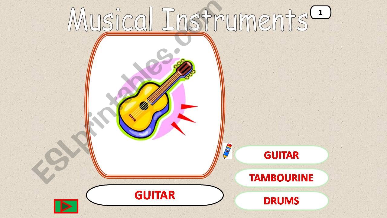 musical instruments powerpoint