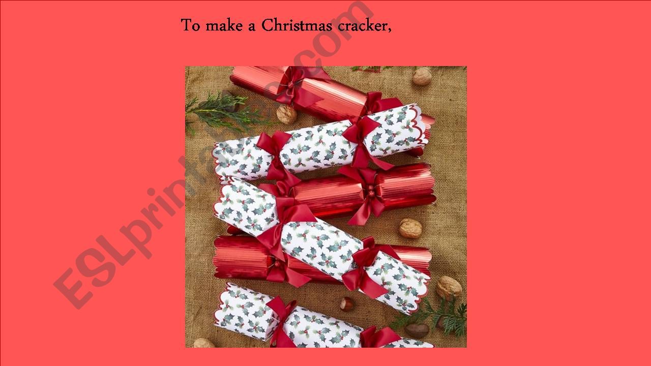 How to make a Christmas cracker 2