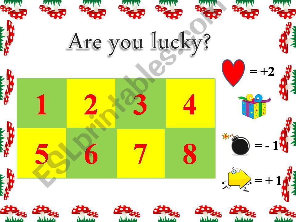 Are you lucky? Power point Game 