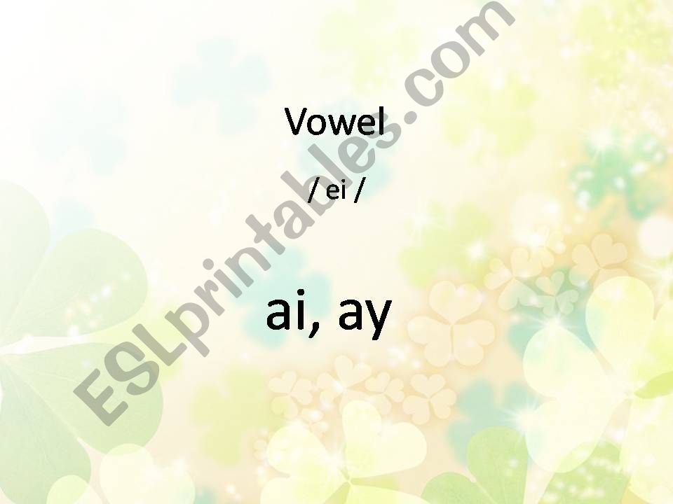 Vowel powerpoint